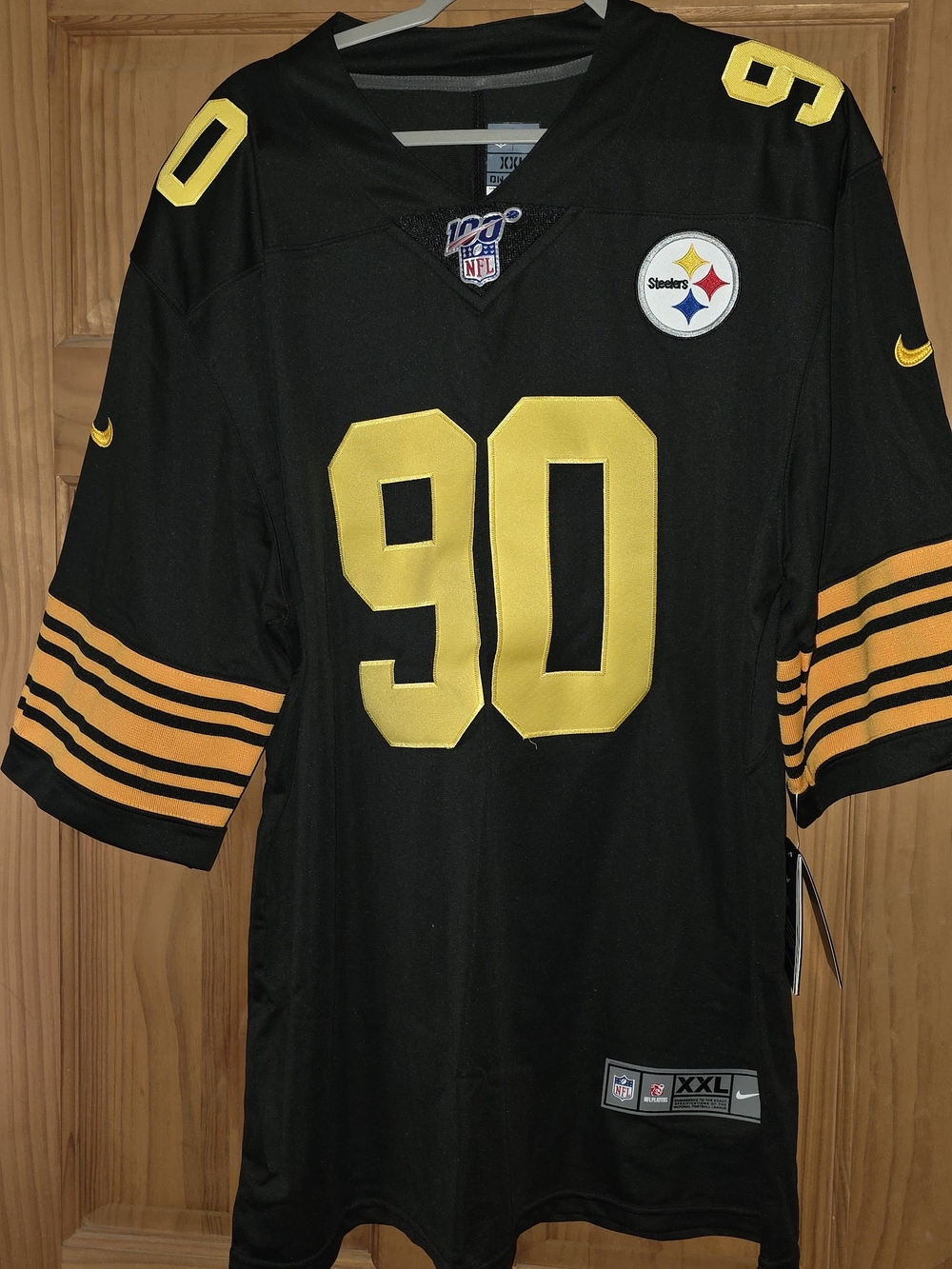 Pittsburgh Steelers TJ WATT #90 Black and Gold NFL Jersey
